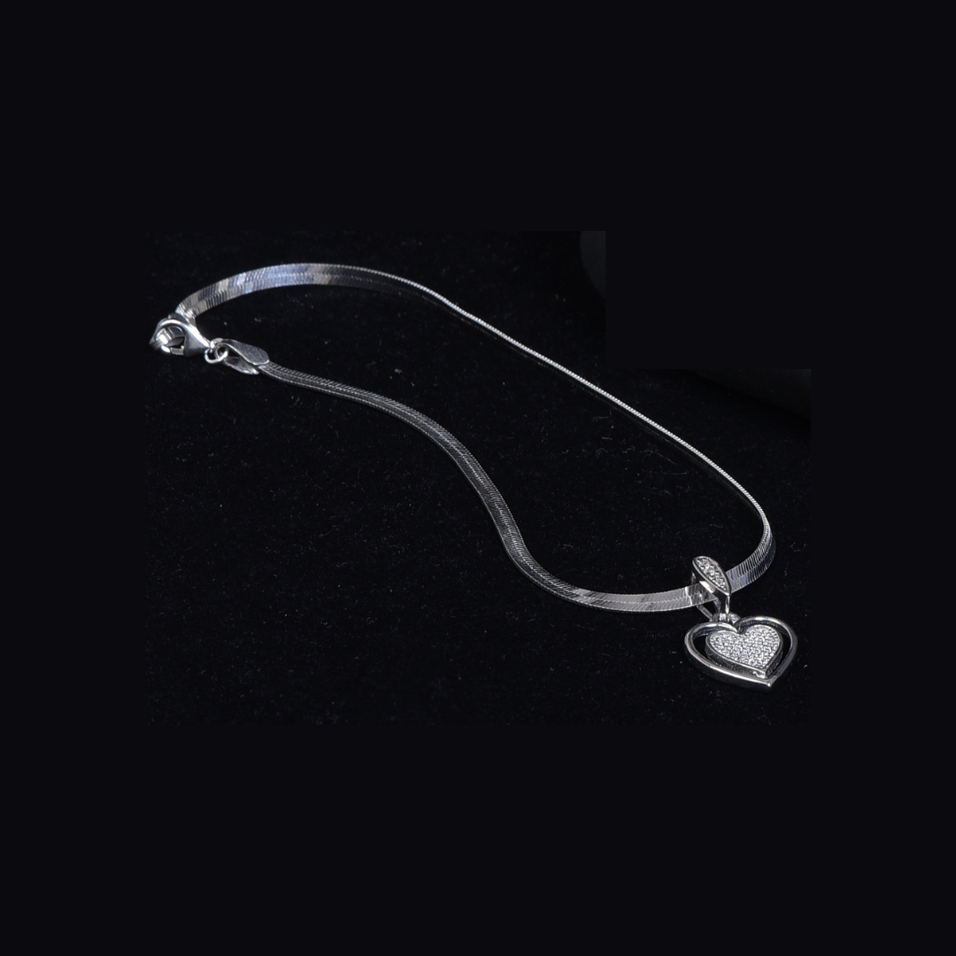 Celestial Charm Anklet - Sterling Silver Chain Anklet with Star and Moon Pendant for Women