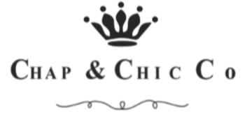 Logo of Chap & Chic Co with a crown design on a white background