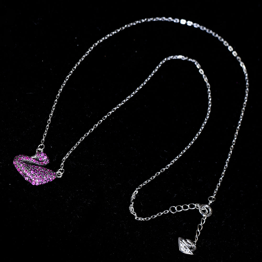 Swarovski style necklace made by 925 sterling silver