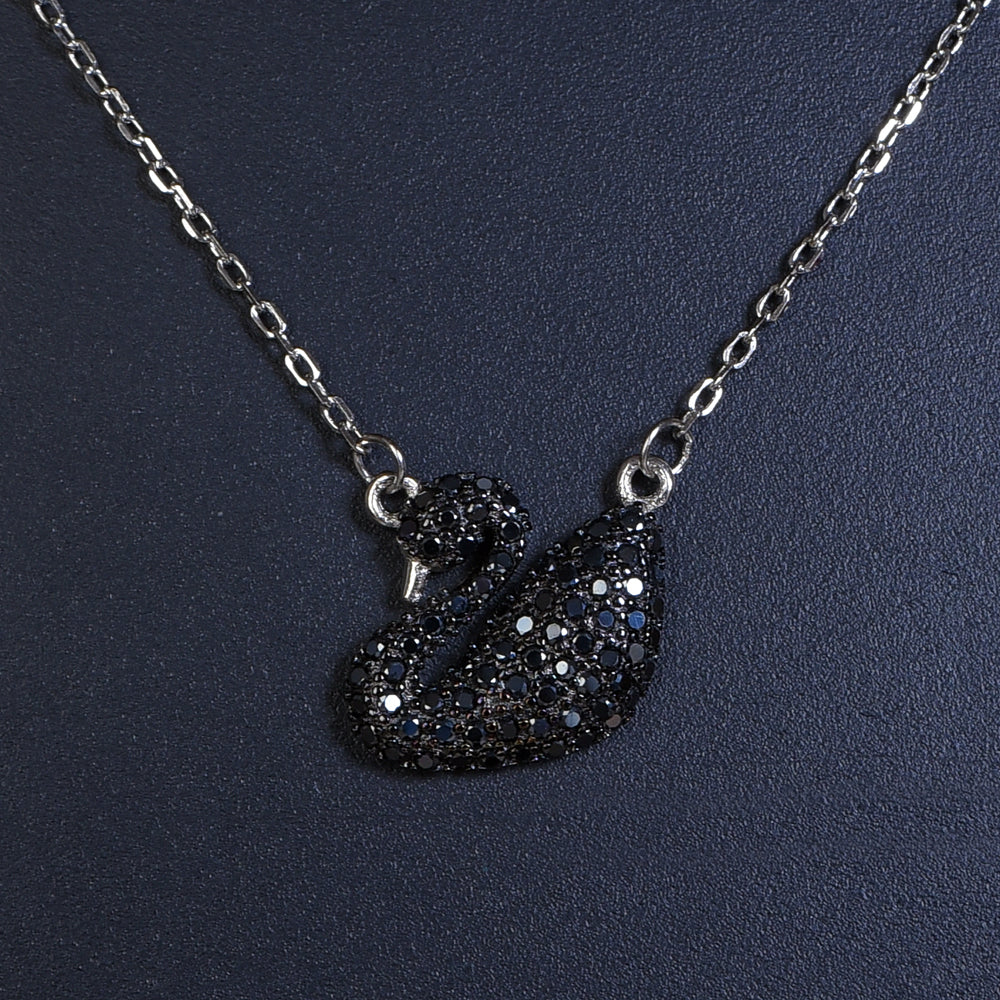Swarovski style necklace made by 925 sterling silver