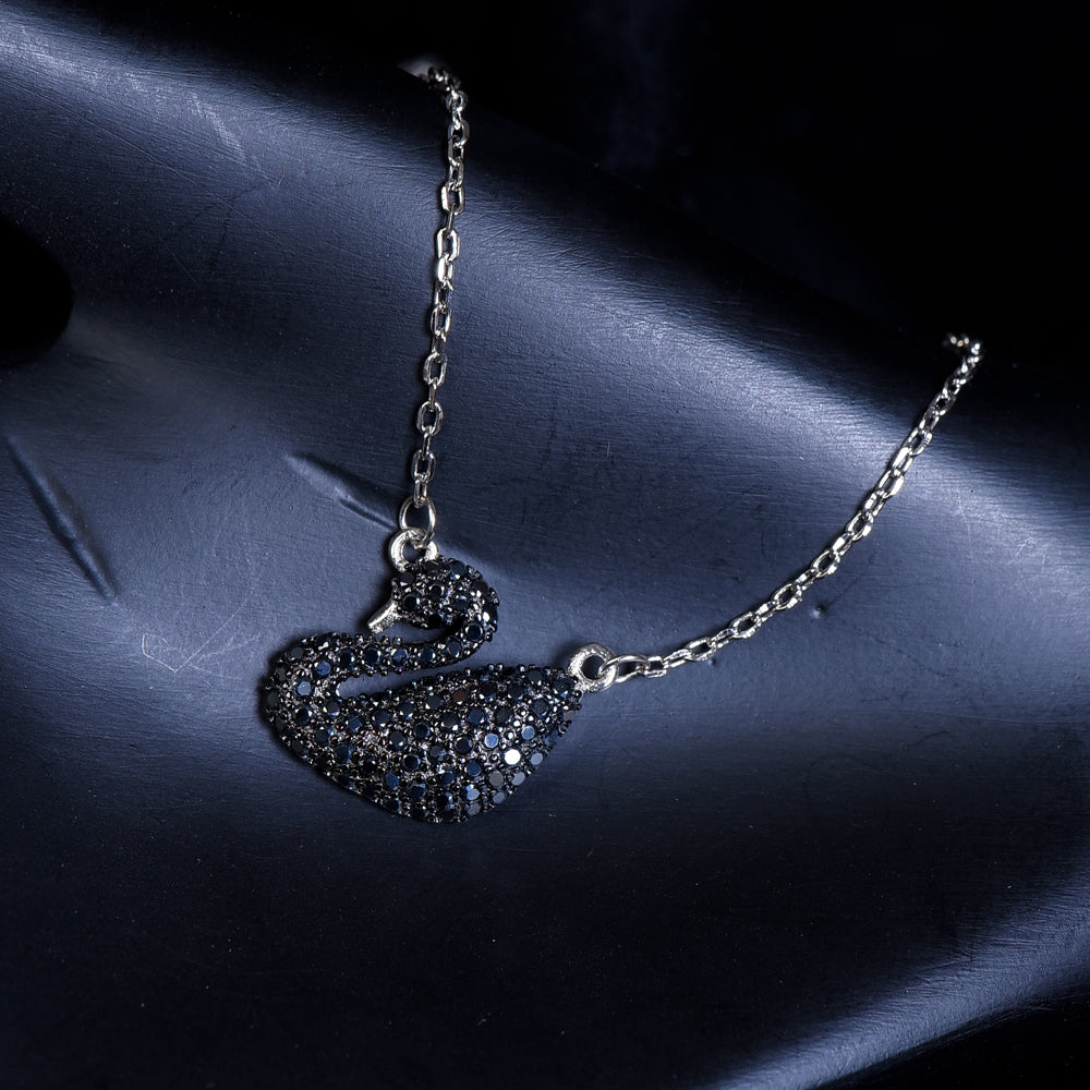 Swarovski style necklace made by 925 sterling silver