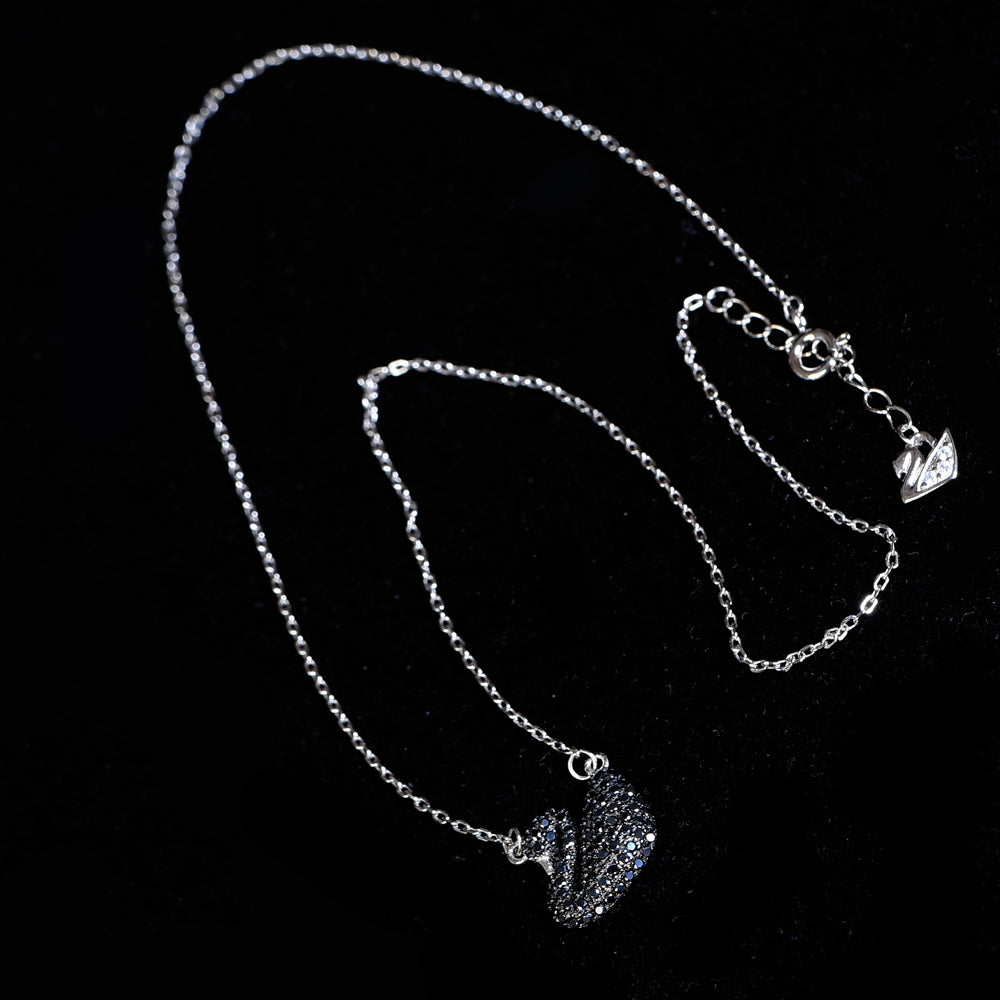 Swarovski style necklace made by 925 sterling silver